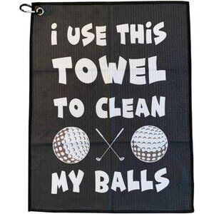 Microfiber Golf Towel with Clip Quick Dry Cleaning Cloth for Clubs and Balls
